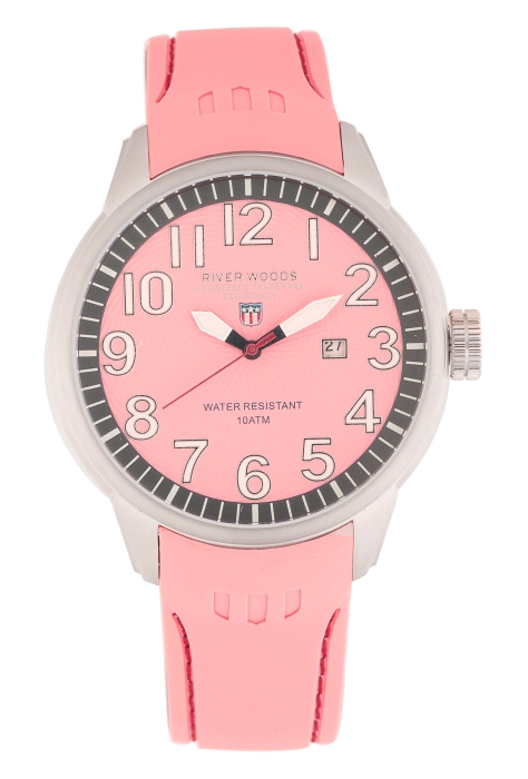 River Woods Ladies RW 5 M PD SCPBL Pink Dial Date Watch